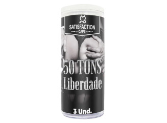 50 TONS DE LIBERDADE BOLINHA COM ÓLEO DE MASSAGEM CORPORAL ESQUENTA E ESFRIA 3 UNIDADES SATISFACTION