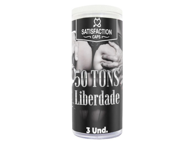 50 TONS DE LIBERDADE BOLINHA COM ÓLEO DE MASSAGEM CORPORAL ESQUENTA E ESFRIA 3 UNIDADES SATISFACTION