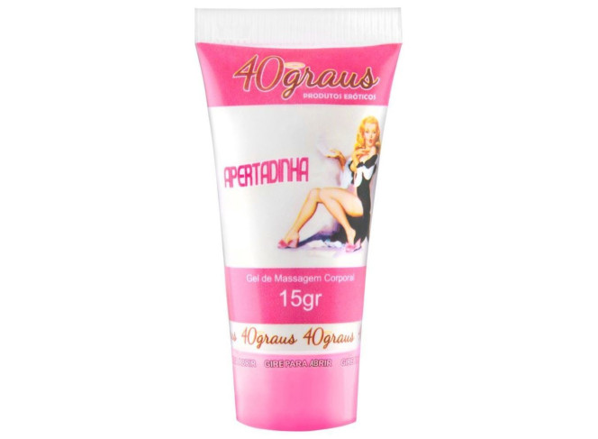 Apertadinha de Morango Gel Adstringente para Massagem Corporal 15g 40 Graus
