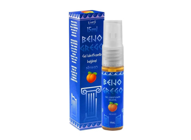 BEIJO GREGO GEL LUBRIFICANTE ANAL BEIJÁVEL DE PÊSSEGO 15ML GARJI