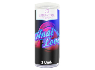 ANAL LOVE BOLINHA COM ÓLEO PARA MASSAGEM CORPORAL 3 UNIDADES SATISFACTION CAPS