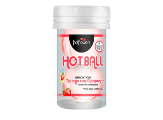 HOT BALL BEIJA MUITO HOT FLOWERS MORANGO COM CHAMPAGNE