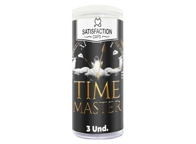 TIME MASTER BOLINHA COM ÓLEO PARA MASSAGEM RETARDANTE 3 UNIDADES SATISFACTION CAPS