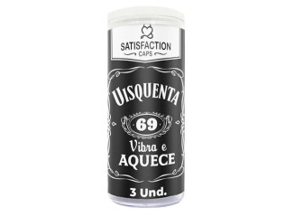 UISQUENTA BOLINHAS EM CÁPSULA 3 UNIDADES SATISFACTION CAPS