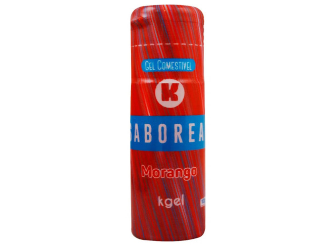 KGEL SABOREAR GEL COMESTIVEL HOT PARA MASSAGEM 12G K IMPORT E EXPORT MORANGO