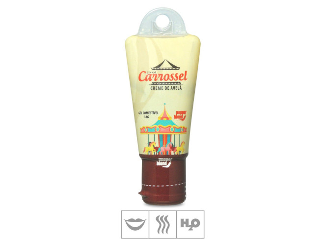 CARROSSEL GEL COMESTÍVEL PARA SEXO ORAL 18G PEPPER BLEND CREME DE AVELA 