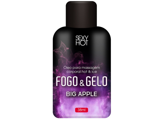 FOGO E GELO ÓLEO PARA MASSAGEM BEIJÁVEL 38ML SEXY HOT