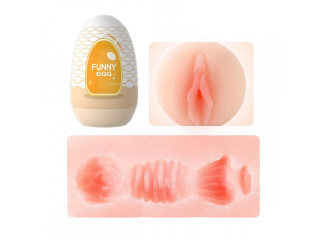 FUNNY EGG MASTURBADOR MASCULINO FORMATO VAGINA EM CYBERSKIN VIP MIX