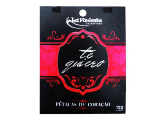 PÉTALAS DE CORAÇÃO VERMELHO AROMÁTICAS EM CETIM LA PIMIENTA