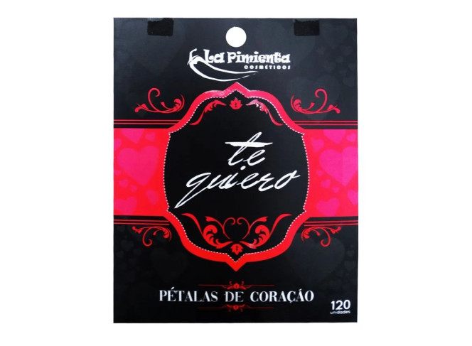 PÉTALAS DE CORAÇÃO VERMELHO AROMÁTICAS EM CETIM LA PIMIENTA