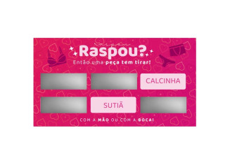 RASPADINHA TIRE UMA PEÇA DE ROUPA MIESS