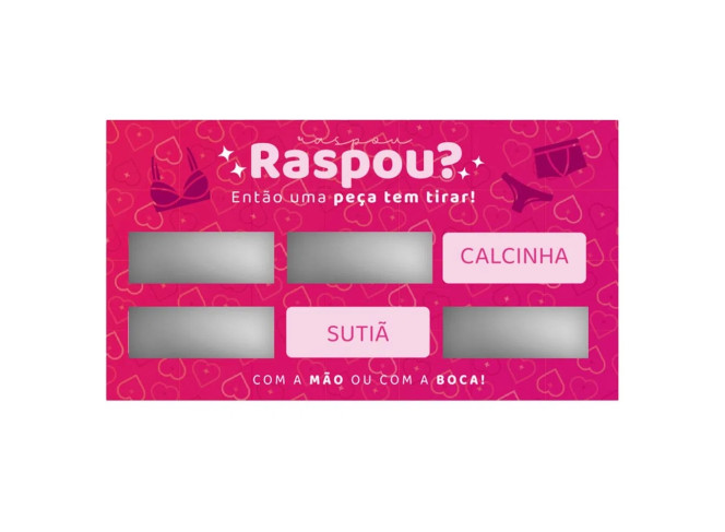 RASPADINHA TIRE UMA PEÇA DE ROUPA MIESS
