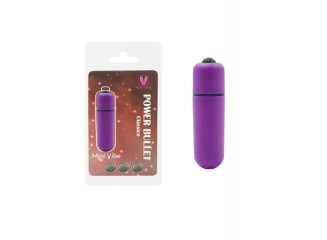 MINI CÁPSULA VIBRATÓRIA POWER BULLET - MINI VIBE - MISS COLLECTION ROXO