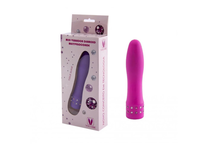 MINI VIBRADOR DIAMOND MULTIVELOCIDADE VIP MIX